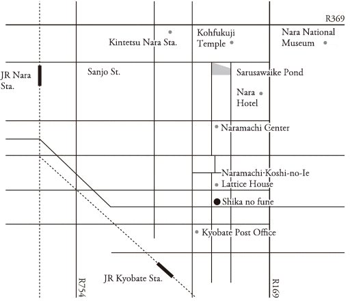 Shika no funeまでの案内図です。